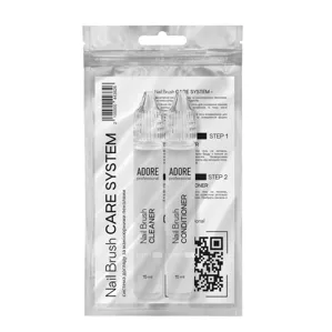 ADORE Nail Brush System Система для очищення пензликів 2*15мл