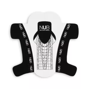 НУБ (NUB) Форми нижні універсальні для нарощення (pvc-пластик) 300шт прозорі