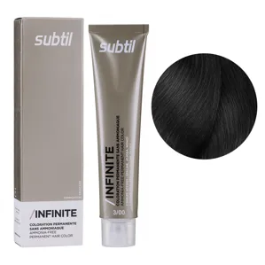 3/00 інтенсивний темний шатен Безаміачна стійка крем-фарба для волосся, 60 мл Permanent Hair Color INFINITE SUBTIL