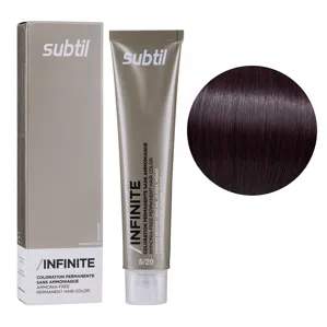 5/20 світлий шатен перламутровий Безаміачна стійка крем-фарба для волосся, 60 мл Permanent Hair Color INFINITE SUBTIL