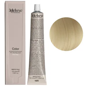 10/0 платиновий блондин натуральний Фарба для волосся, 100 мл Permanent Hair Color 3deluxe Professional