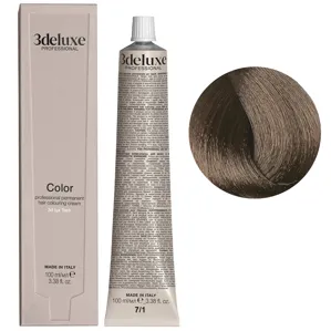 7/1 блондин попелястий Фарба для волосся, 100 мл Permanent Hair Color 3deluxe Professional