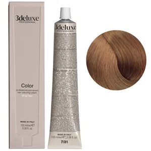 7/31 блондин золотисто-попелястий Фарба для волосся, 100 мл Permanent Hair Color 3Deluxe Professional