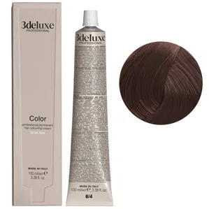 6/4 темний блондин мідний Фарба для волосся, 100 мл Permanent Hair Color 3Deluxe Professional