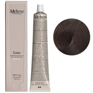 5/4 світло-коричневий мідний Фарба для волосся, 100 мл Permanent Hair Color 3Deluxe Professional