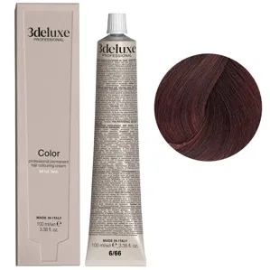 6/66 темний блондин інтенсивний червоний Фарба для волосся, 100 мл Permanent Hair Color 3Deluxe Professional