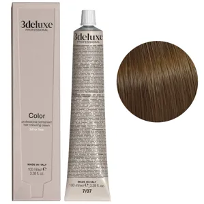 7/07 блондин матовий натуральний Фарба для волосся, 100 мл Permanent Hair Color 3deluxe Professional