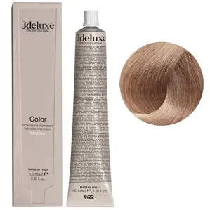 9/22 дуже світлий блондин фіолетово-рожевий Фарба для волосся, 100 мл Permanent Hair Color 3Deluxe Professional