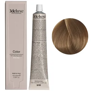 9/00 дуже світлий блондин натуральний інтенсивний Фарба для волосся, 100 мл Permanent Hair Color 3deluxe Professional