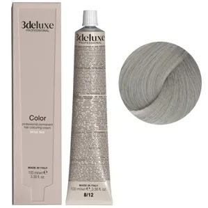 8/12 світлий блондин попелясто-перлинний Фарба для волосся, 100 мл Permanent Hair Color 3Deluxe Professional