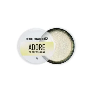 Втирка-перлинна для нігтів, 1 г №02 Pearl Powder ADORE