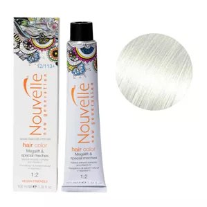 12/113+  бежевий ультра світлий блонд Фарба для волосся перманентна, 100мл Permanent Hair Color Nouvelle