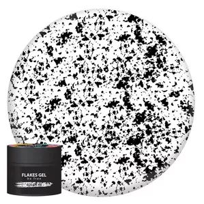 NUB FLAKES Gel Гель для дизайну 5 г №4 Чорний 