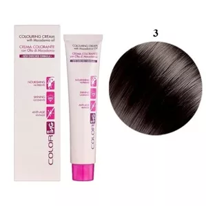 3 темно-каштановий Крем-фарба 60мл Colouring Cream with Macadamia oil ING
