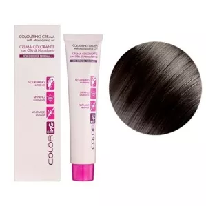 4/1 каштановий попелястий Крем-фарба 60мл Colouring Cream with Macadamia oil ING