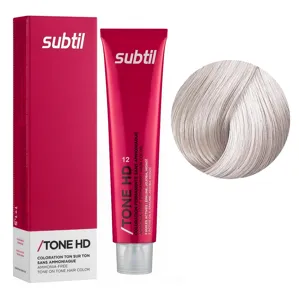 12 сірий сріблястий металик Gris Argent Безаміачна крем-фарба для тонування волосся на лужній основі, 60 мл TONE HD SUBTIL