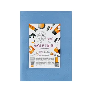 Чохол на кушетку універсальний з гумкою 0,8х2,1 м зі спанбонду 45 г/м2 (1 шт/пач) БЕЗШОВНИЙ, колір: БЛАКИТНИЙ Panni Mlada