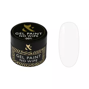F.O.X Gel Paint No Wipe Гель фарба без липкого шару 5мл №001 Біла 
