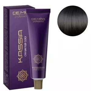 3/0 темно-каштановий натуральний Крем-фарба для волосся перманентна, 90мл Cream hair color KASSIA DEMIRA Professional