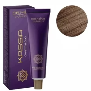 8/76  світлий блондин  коричнево-фіолетовий Крем-фарба для волосся перманентна, 90мл Cream hair color KASSIA DEMIRA Professional