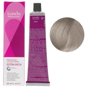 8/81 світлий блондин перлинно-попелястий Стійка фарба для волосся, 60 мл Permanent Color Londa Professional