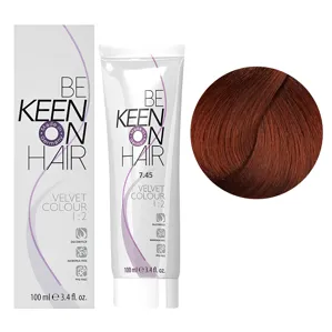 7/45 натуральний мідно-червоний блондин Перманентна крем-фарба без аміаку, 100 мл VELVET COLOUR KEEN