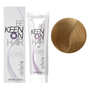 8/7 пісочний Перманентна крем-фарба без аміаку, 100 мл VELVET COLOUR KEEN