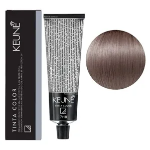 7/18 Середній блондин попелястий мокко Фарба перманентна для волосся,  60 мл Permanent Color TINTA COLOR KEUNE