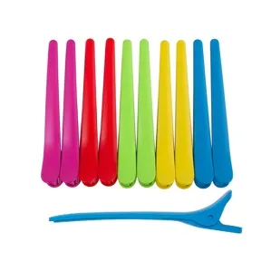 Затискач для волосся пластиковий (1 шт) різнокольоровий ZV-C10 Odessa