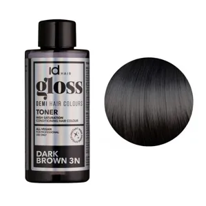 3N (3/0) Dark Brown Деміперманентна рідка фарба для волосся без аміаку, 75 мл Demi Hair Colours TONER GLOSS ID Hair