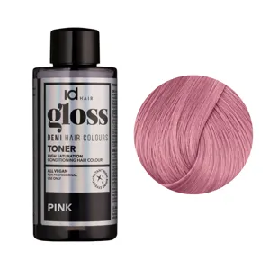 Pink Деміперманентна рідка фарба для волосся без аміаку, 75 мл Demi Hair Colours TONER GLOSS ID Hair