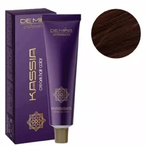 5/34 Середньо-каштановий золотисто-мідний Крем-фарба для волосся перманентна, 90мл Cream hair color KASSIA DEMIRA Professional
