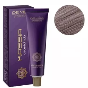 7/16  середній блондин попелясто-фіолетовий Крем-фарба для волосся перманентна, 90мл Cream hair color KASSIA DEMIRA Professional