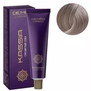 9/16  дуже світлий блондин попелясто-фіолетовий Крем-фарба для волосся перманентна, 90мл Cream hair color KASSIA DEMIRA Professional
