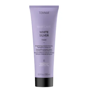 Маска тонувальна для нейтралізації жовтого відтінку, що надає сяйва, 250 мл 44022 Mask WHITE SILVER Hair Care TEKNIA LAKME 