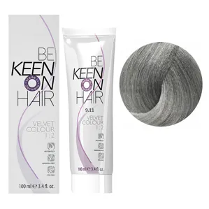 9/11 світлий інтесивний попилястий блондин Перманентна крем-фарба без аміаку, 100 мл VELVET COLOUR KEEN