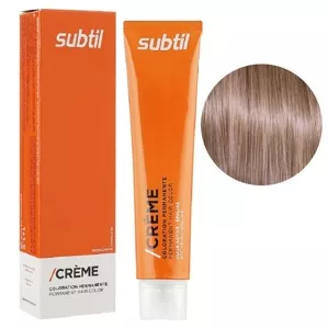 9/8 дуже світлий блондин бежевий Стійка фарба 60 мл CREME Permanent Hair Color Subtil  