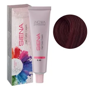 6/46 темний блондин червоно-фіолетовий Фарба для волосся стійка, 90мл  SIENA Chromatic Save jNOWA Professiona