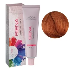 7/34 середній блондин золотисто-червоний Фарба для волосся стійка, 90мл  SIENA Chromatic Save jNOWA Professiona