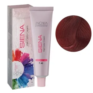 7/46 середній блондин червоно-фіолетовий Фарба для волосся стійка, 90мл  SIENA Chromatic Save jNOWA Professiona
