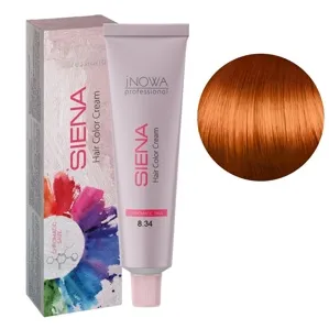 8/34 світлий блондин золотисто-червоний Фарба для волосся стійка, 90мл  SIENA Chromatic Save jNOWA Professiona