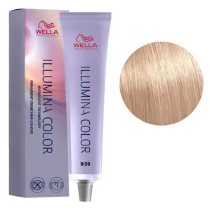 9/59 яскравий блондин махагоновий Стійка крем-фарба для волосся, 60 мл ILLUMINA COLOR Wella Professionals