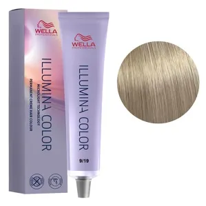 9/19 яскравий блондин попелястий сандре Стійка крем-фарба для волосся, 60 мл ILLUMINA COLOR Wella Professionals