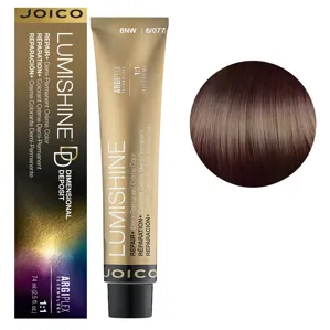 6NW (6/077) Деміперманентна крем-фарба без аміаку подвійної пігментаціїї, 74 мл Demi-Permanent Color Dimensional Deposit LumiShine  JOICO