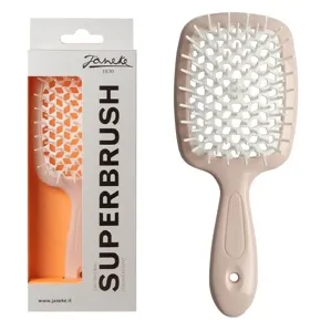 Щітка для волосся продувна ( колір: Пудровий з білою серединкою ) POWDER WHITE Standart SUPERBRUSH Janeke