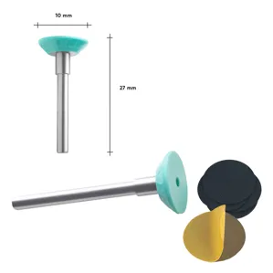 Педикюрний диск ПЛАСТИКОВИЙ "XS" (10 мм) зі змінними файлами 180 грит (5 шт) PODODISC PPDset-10 STALEKS PRO