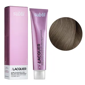 8 світлий блондин натуральний Безаміачна тонувальна гелева фарба на кислотній основі, 60 мл LACQUER SUBTIL