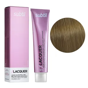 8/1 світлий блондин попелястий Безаміачна тонувальна гелева фарба на кислотній основі, 60 мл LACQUER SUBTIL