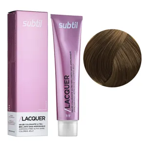 7/7 блондин коричневий Безаміачна тонувальна гелева фарба на кислотній основі, 60 мл LACQUER SUBTIL