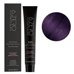 5/21 Крем-фарба для волосся стійка, 100мл  Hair Color Cream KROMSIDE 6.ZERO Seipuntozero